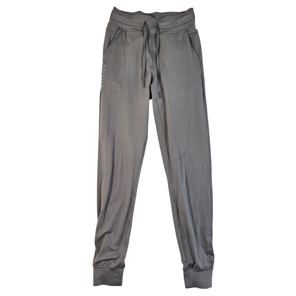 Balance Athletica Womens Gray Joggers Drawstring Athletic Sweatpants Size Small